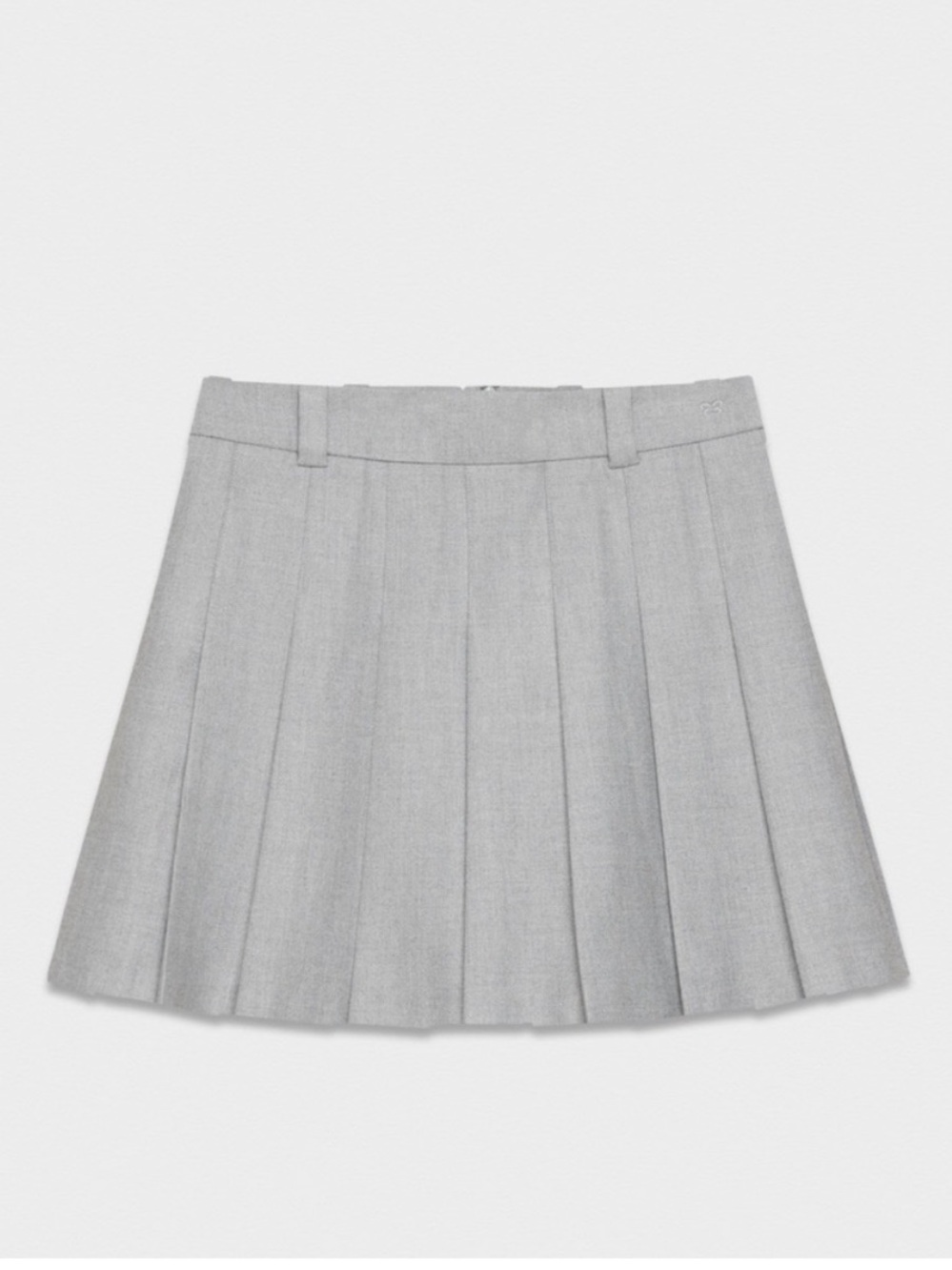Aritzia Sunday Best Olive Micro Skirt in heather chrome size 6.